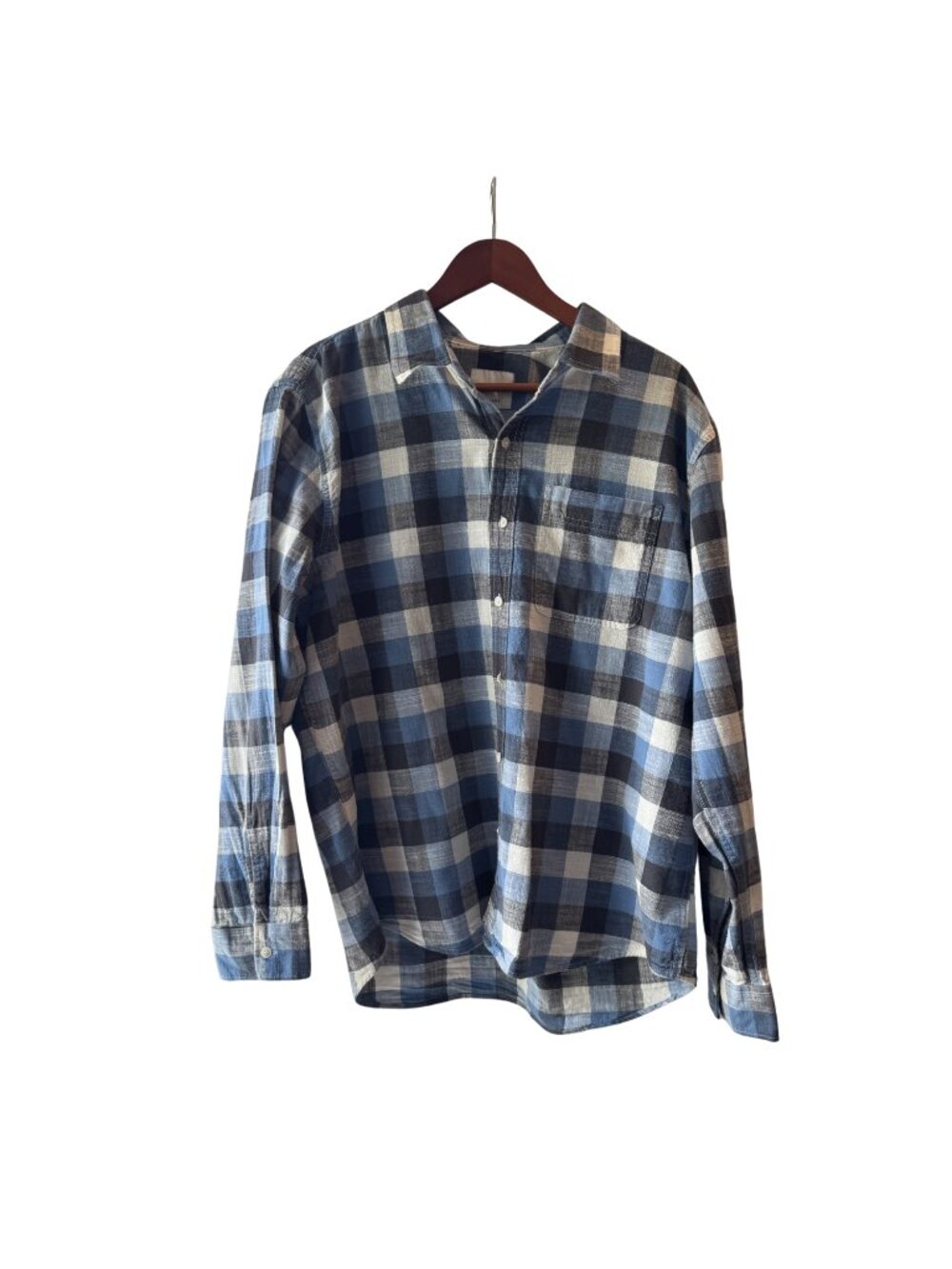 American Eagle Men's Super Soft 100% Cotton LS Button Down - Size XL